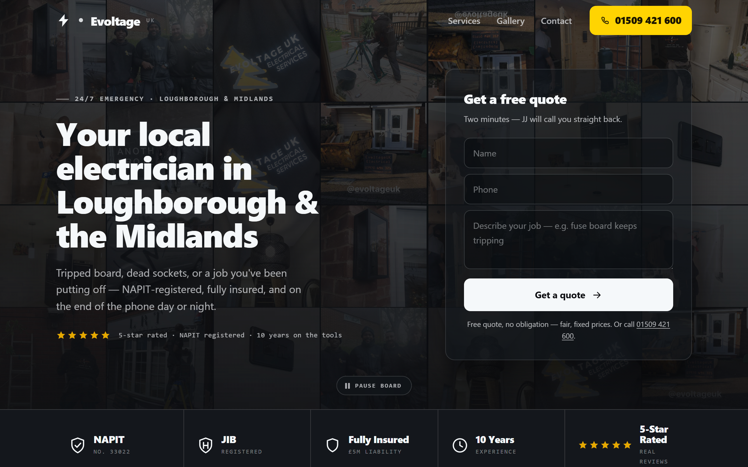 Evoltage UK — shipped project